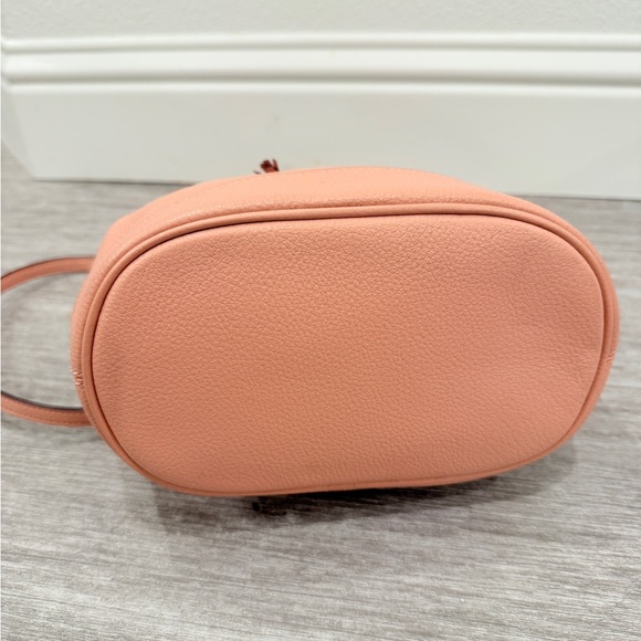 Coach Peach Leather Shoulder Bag - Picture 2 of 5
